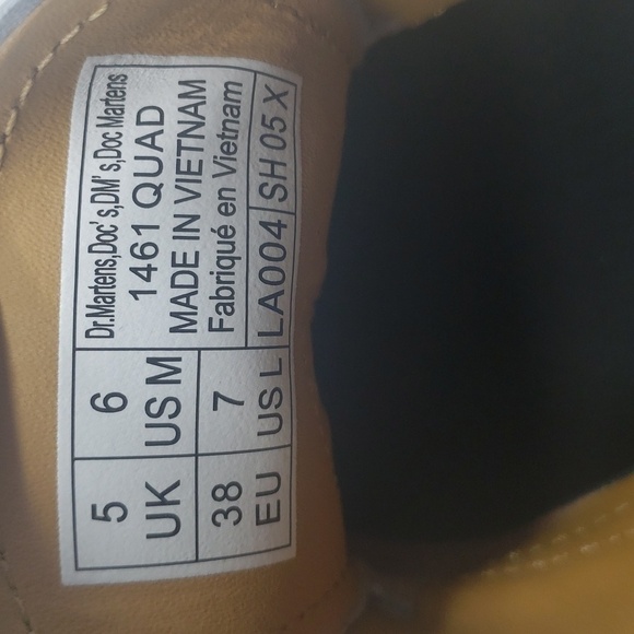 291- Dr. Martens AirWair White Leather Platform Shoes Size 7W / 6M NWT – Unisex - Picture 8 of 13